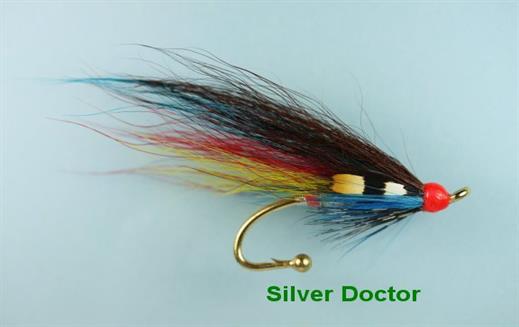 Silver Doctor Brooch Pin Dress - Fishing Flies with Fish4Flies Worldwide