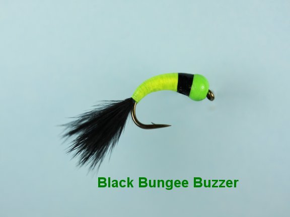 Black Bungee Buzzer Fly - Fishing Flies with Fish4Flies Worldwide